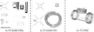 BOSCH Schachtpaket BOPA FC15 S, ES, flex, 80/125 - 80mm, 15 m, RLU