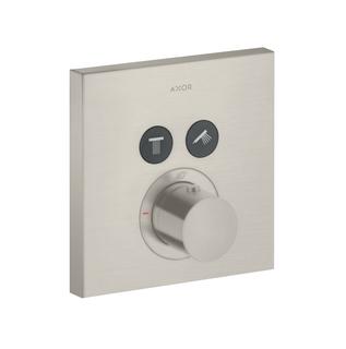 hansgrohe Fertigmontageset ShowerSelect UP-THM, 2 Verbr., eckig, Edelstahl-Optik
