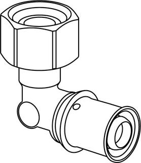 Uponor SK-Winkelverschraubung 16mmxG 1/2 IG, f UP-SPK Geberit 2002
