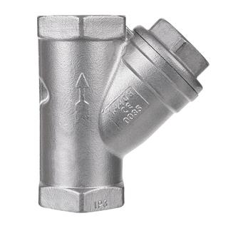 gebog316 Edelstahl Y-Schmutzfänger mit Innengewindeanschluss 1/2"