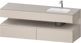 Duravit EinbauWT-Möbel-Set Qatego 160x50x60cm, Kon-WTU, Beck. re, Tau ma