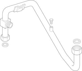 BOSCH Ersatzteil TTNR: 87107151790 Vorlaufrohr
