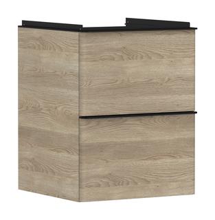 hansgrohe Waschtischunterschrank Xelu Q 480x625x475mm, f HWB, 2 L, E Nat, sw mt.