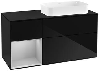 V&B WT-Unterschrank Wandbel. Finion 120cm, Pl b m, Rg l lg Gr m, glo bla Lac