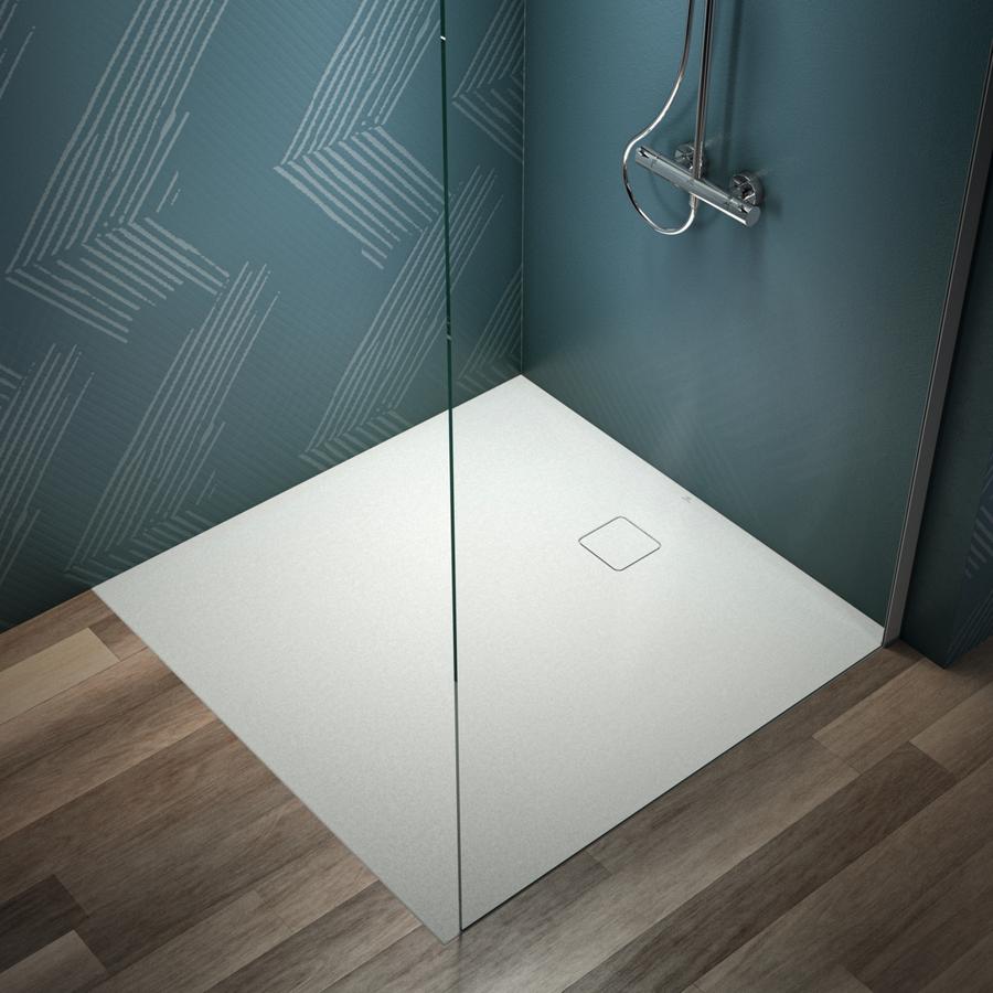Artikelbild 5 des Artikels „IS Quadrat-Brausewanne Ultra Flat Evo 120x120x3,5cm, seidenweiß 120 x 120 x 3,5 cm | seidenweiß“