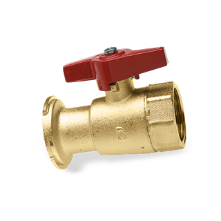 Watts Pumpenflansch-Kugelhahn PFK 25 1"-DN 25, MS, FG, m ÜWM 1 1/2"