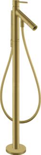 hansgrohe Wannen-EHM Axor Starck A 156mm, boden, m Pin-Griff, brush. br