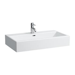 Laufen Waschtisch LIVING CITY 80 x 46 cm, unterbaufähig, mit Überlauf, weiß