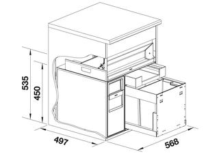 BLANCO Multi Frame II 60 P drink.soda, links, 2 Eimer