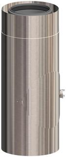 ATEC Kontroll-Rohr PolyTop DN 100/150, Edelstahl, gebürstet