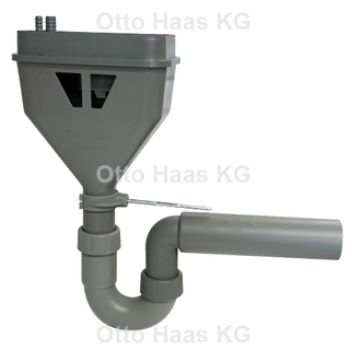 HAAS Trichter-Siphon OHA Multitri f Leckwasser, PP, DIN EN 1717, m Bef