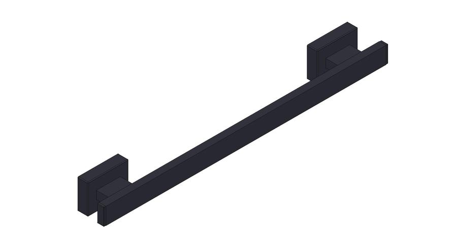 Artikelbild 1 des Artikels „Giese Handtuchhalter m Mag., f HK, 419x51x25mm, schwarz matt schwarz matt“