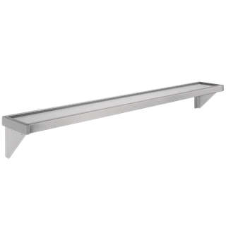 AR Ablage, SATURN, Edelstahl, 2100x138x142 mm, Aufputz