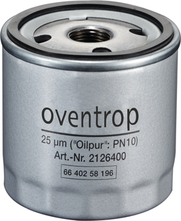 Oventrop Filtereinsatz Papier in Metallkartusche, 25 my