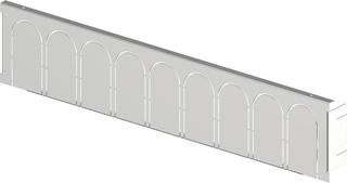 Uponor Abschl.blende Combi Port M-Retro für Aufputzgehäuse, 480x165mm