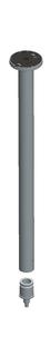 Keuco Deckenabhängung Plan 510mm, Edelstahl