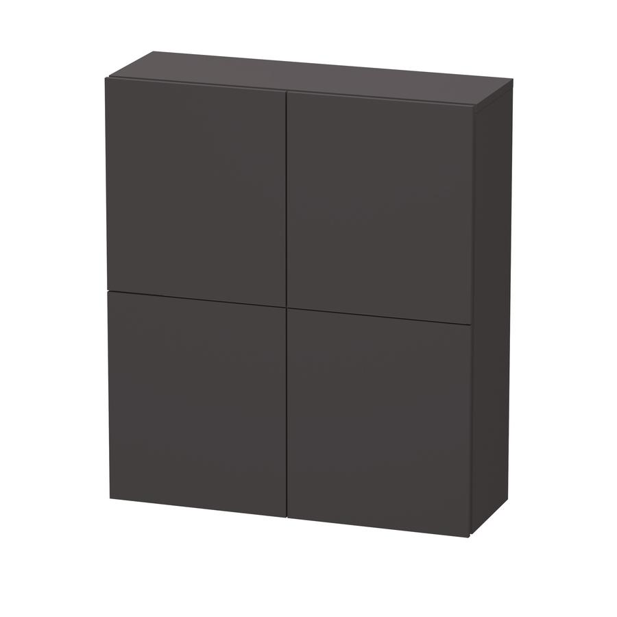 Artikelbild 1 des Artikels „Duravit Halbhochschrank L-Cube 70x24,3x80cm, 2 Türen, graphit supermatt graphit supermatt“