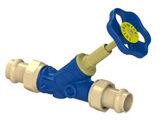 Schlösser Freistromv. Blue-tec Mul 1554 DN 20, 22mm, AG o Entleer., steig. Spin.