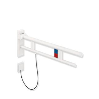 HEWI Stützklappgriff System 900 Ausl. 900mm, ES pulverbes we matt, re
