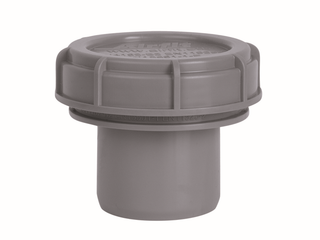 Airfit Endstopfen DN 40, grau, mit Schraubverschlusskappe