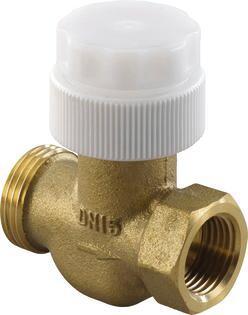 Uponor Rücklauf-Feinregulierventil Vario G 3/4xR 1/2, Messing, ohne Verschraubung