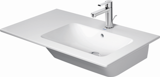 Duravit Möbel-Waschtisch Me by Starck 830x490mm, asy, Be r, Ü, HL, o HL, we.