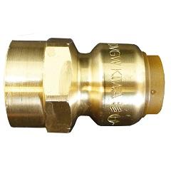 USH Steck-Übergangsmuffe 15mmx1/2", Kupfer