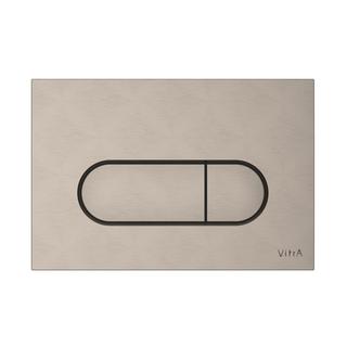 VitrA Betätigungsplatte Root Round 244x9x165mm, ABS, Nickel gebürstet