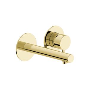 Herzbach Fertigmontageset Siro UP-2-Loch-WT-Armatur, Ausl. 160mm, gold