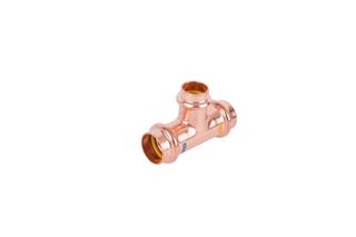 HS T-Stück Press Copper AQUAGAS V 28x22x28mm, reduziert