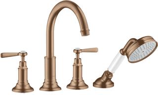 hansgrohe Fertigmontageset Axor Montreux 4-L-Fliese-Ar, m Hebelgr., brush. r gol