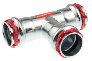 AIPS T-Stück VSH SudoPress SP8130V 35mm, C-Stahl, mit EPDM-O-Ring