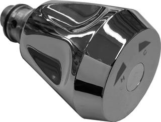 Temperier-Oberteil 1/2" mit Acrylgriff in chrom