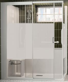 Kinedo KMagic Royal Plus F140x90 Ecke Mix Schiebetür EHM 3HGriff Ksitz Mglas