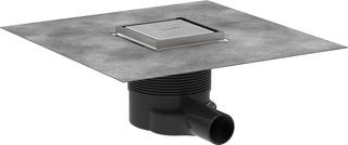 hansgrohe Punktab RainDrain Brillance Komplettset, 100x100mm, Edelstahl finish