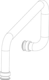 BOSCH Ersatzteil TTNR: 87186661140 Rohr 2 RL unten
