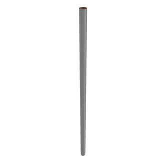 LORO X Regenfallrohr DN 70, 3000mm, m red. Einschub, Stahl