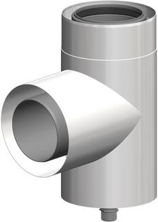 ATEC Stützbogen PolyClassic +Iron/White DN 110/160, Nutzl 110mm, 87Gr, PP, ES we