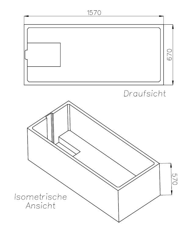 Artikelbild 2 des Artikels „Schedel Wannenträger Bette XL Set 160x70mm, Höhe 57cm 160 x 70 mm“
