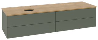 V&B WTU o. F-Struktur -Beleuchtung Antao 160x50cm, HL, WBP hon. Oa, le gre. m Lac