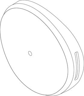 BOSCH Ersatzteil TTNR: 87185420530 Abdeckung Handloch PS D251 weiß rund