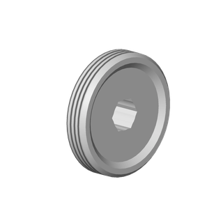 DO Anschluss ERSATZTEILE 09111006810 M33 x 12 mm Dark Platinum gebürstet