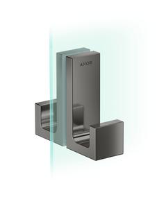 hansgrohe Duschtürg Axor Uni Rectangular polished black chrome