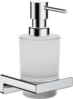 hansgrohe Lotionsspender AddStoris Wandmontage, Glaseinsatz, Metall, chrom