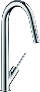 hansgrohe SPT-EHM 270 Axor Starck EcoSm. mit Ausziehbrause, chrom