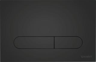 Duravit Betätigungsplatte DuraSystem aufgesetzt, für WC Beta, schwarz matt