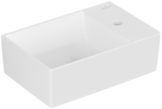 V&B Handwaschbecken Memento 2.0 40x26cm, m Hahnl., o. ÜL, st. wh. C-plus