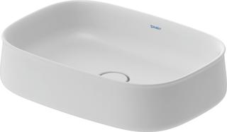 Duravit Aufsatzbecken Zencha 55x39cm, o L, Ü, HLB, gs, we s-matt, WG