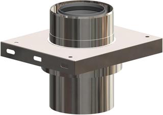 ATEC Konsole PolyClassic +Iron/White DN 110/160, PP, m Zuluftöff., ES blank