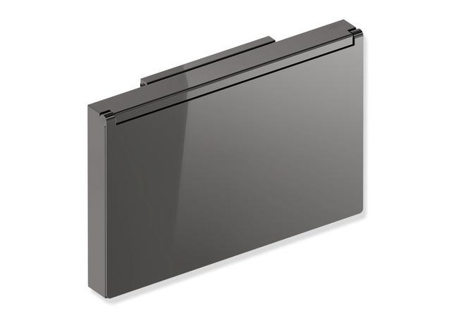 Artikelbild 1 des Artikels „HEWI WC-Papierhalter System 900 Q PVD Schwarzchrom glänzend, mit Deckel PVD, schwarzchrom glänzend“